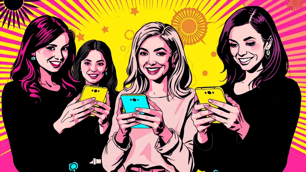 모바일과 웹사이트 활용 팁 (popart 스타일)