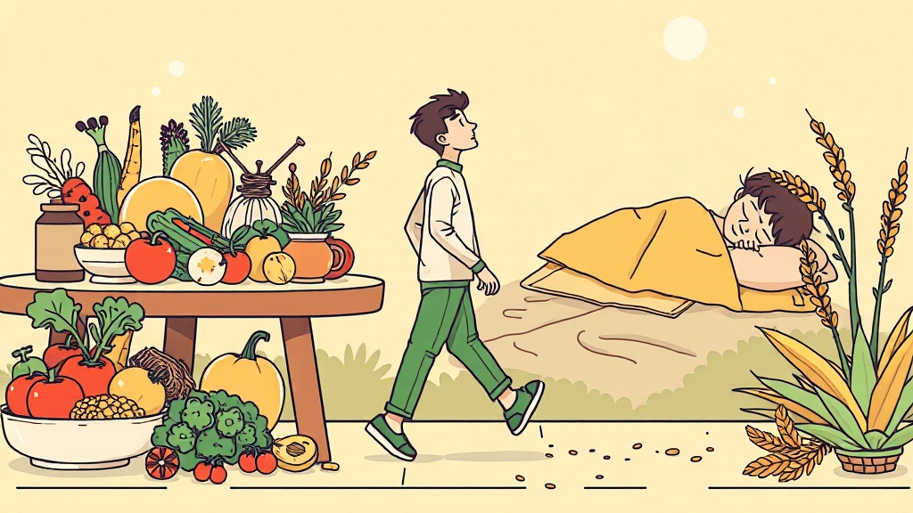 생활 습관 개선: 실천 전략 (illustration 스타일)