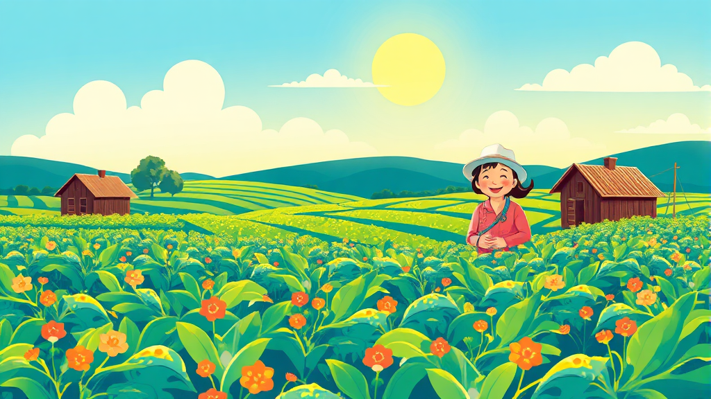 농어촌 기본소득이란? (illustration 스타일)