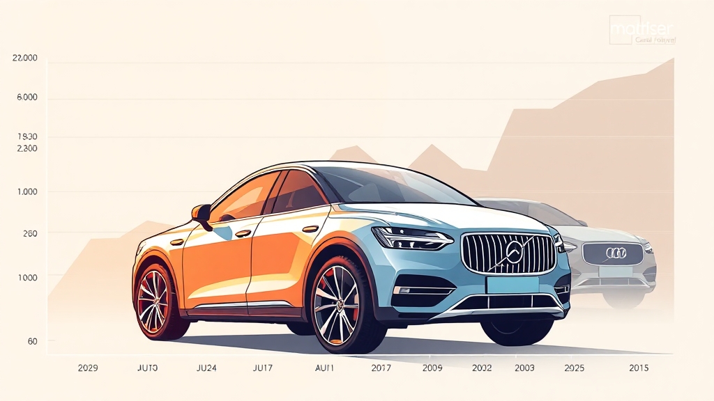 수입차 판매 순위 Top 5 (illustration 스타일)