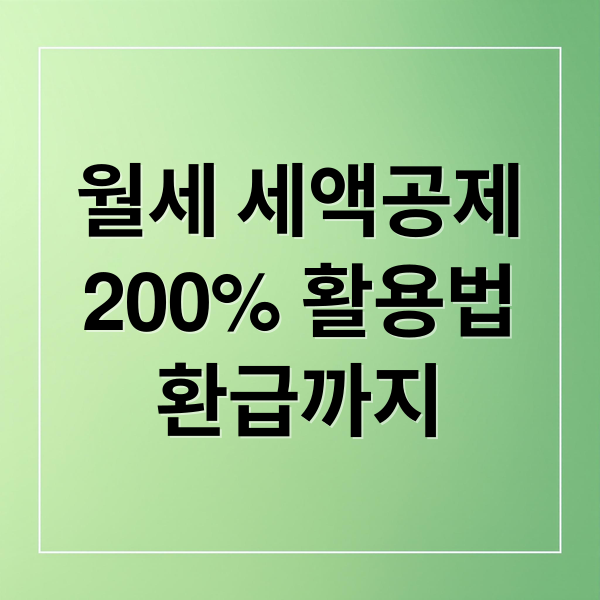 월세 세액공제
200% 활용법
환급까지 (월세 세액공제 신청 쉽게 이해하는 방법 가이드)