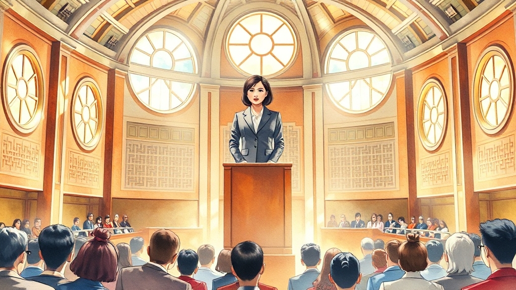 조국혁신당 활동 (watercolor 스타일)