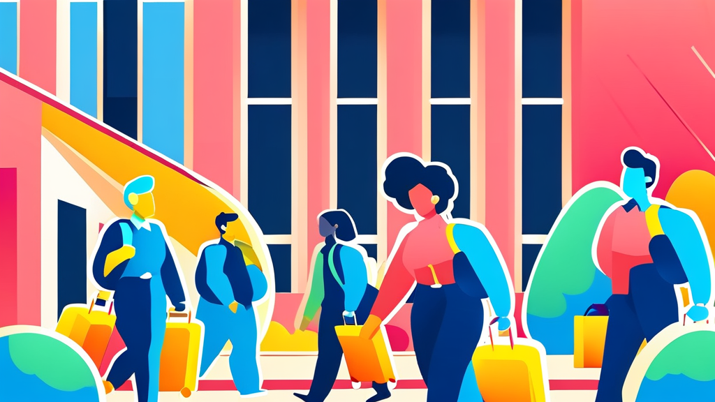 복잡한 서류 없이 간편하게! 출국납부금 환급 신청 방법 (cartoon 스타일)