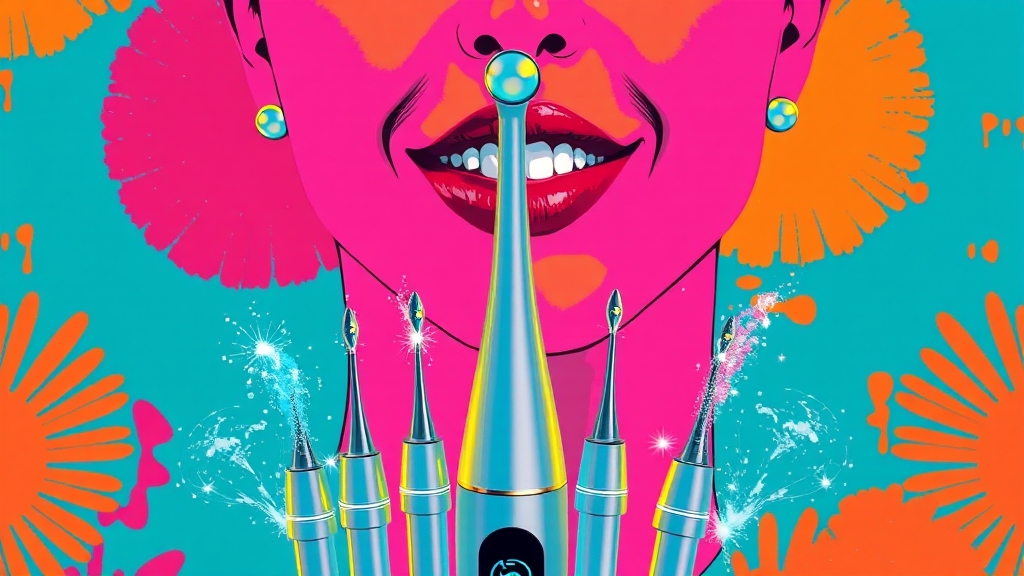 구강세정기, 어떻게 고를까? (popart 스타일)