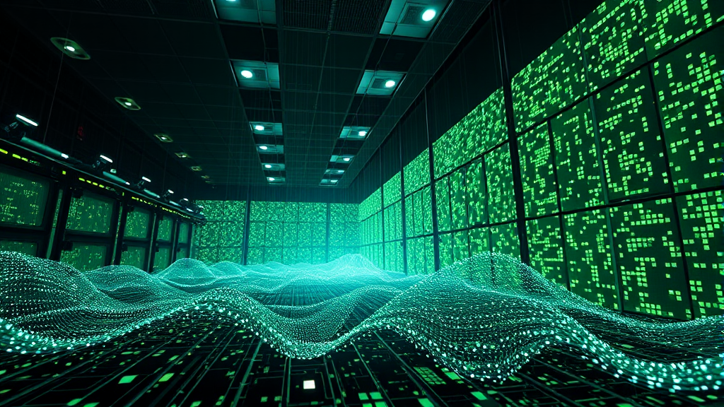 AI 거품론 논란과 데이터센터 매출의 중요성 (realistic 스타일)