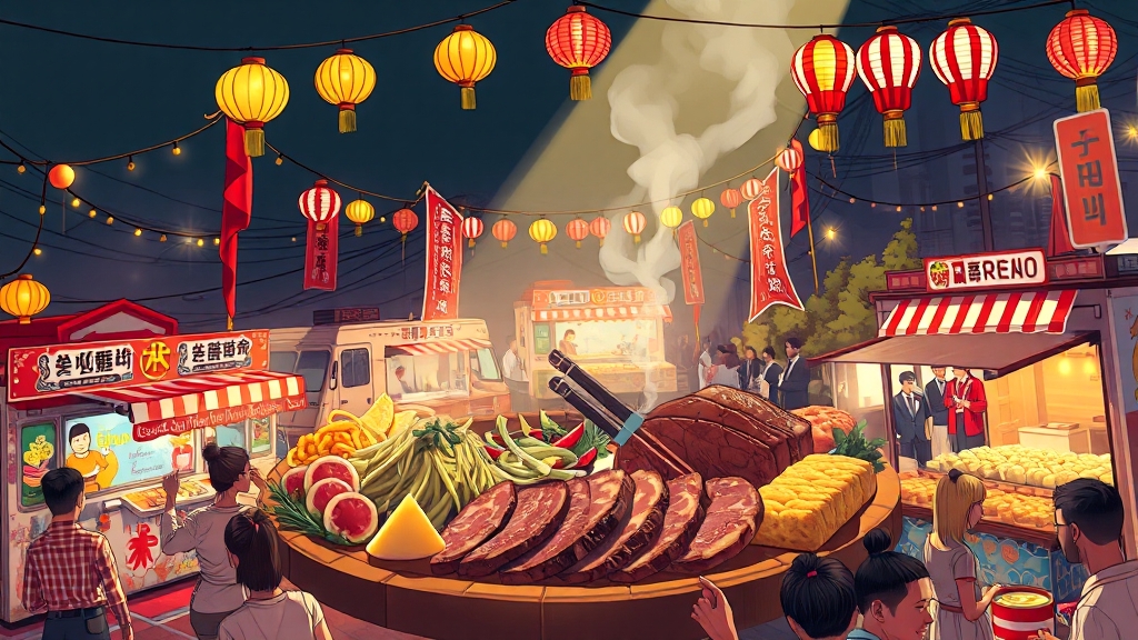 정선아리랑제 먹거리 천국 (illustration 스타일)