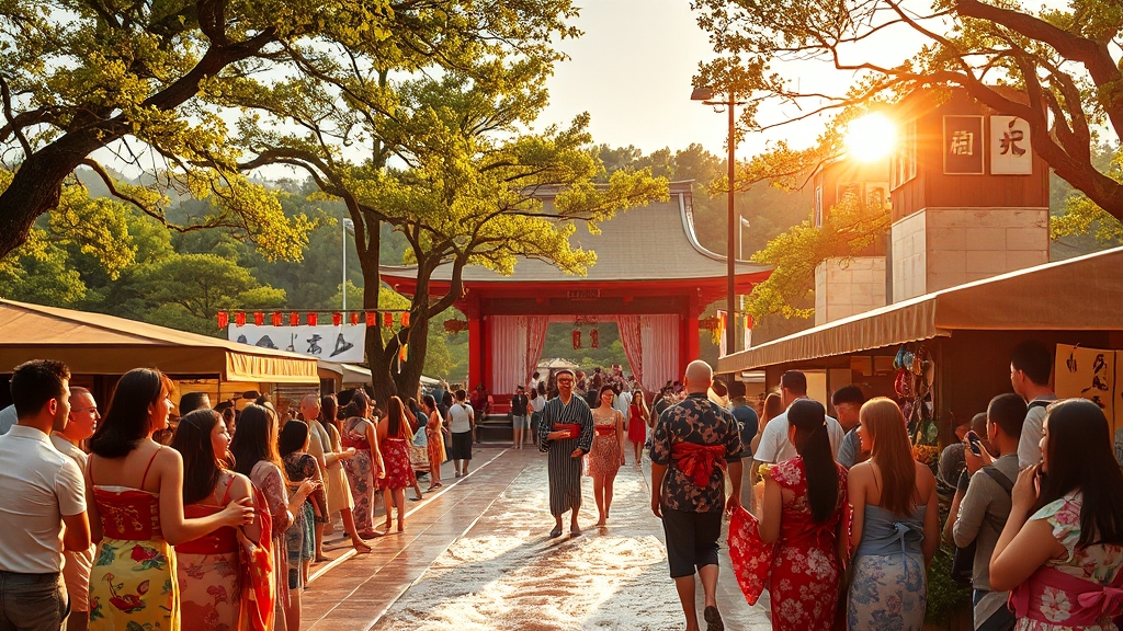 여름 축제, 뭘 하고 놀까? (realistic 스타일)