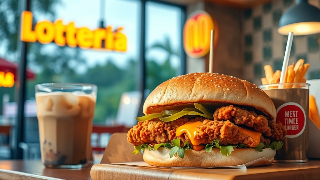 롯데리아 할인 정보 (realistic 스타일)