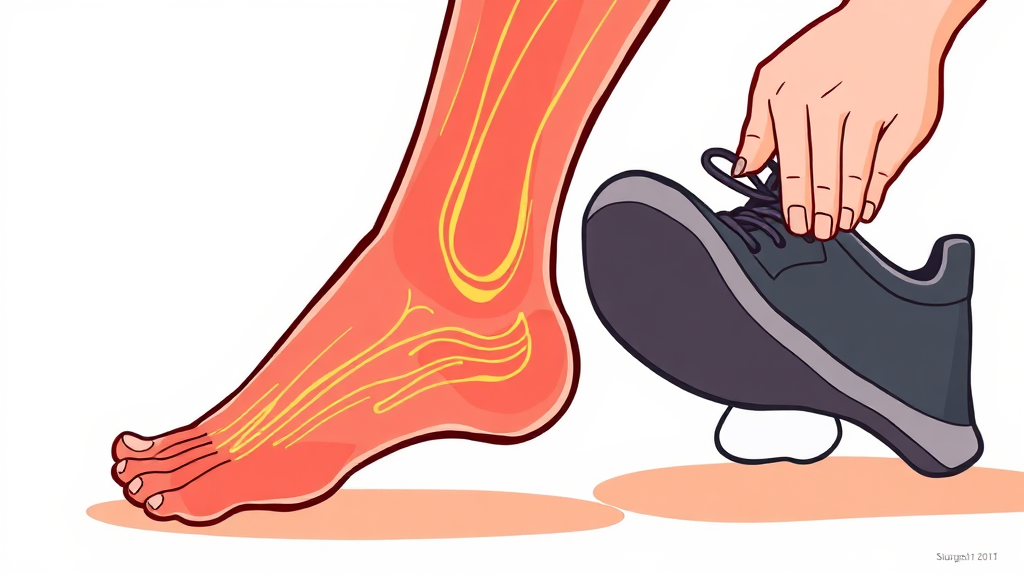 발바닥 통증, 왜 생길까? (cartoon 스타일)