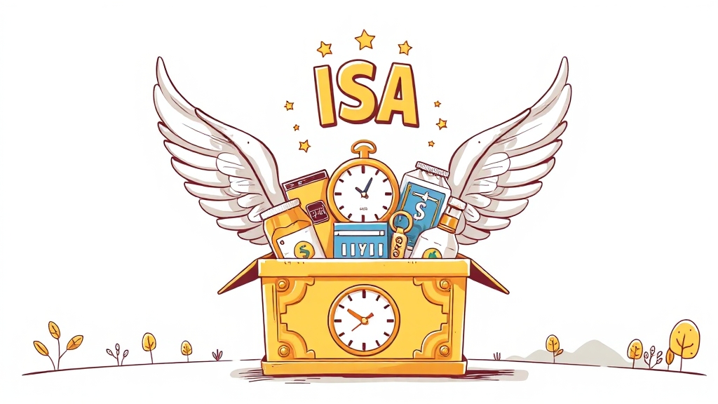 ISA 계좌의 장점과 주의점 (illustration 스타일)