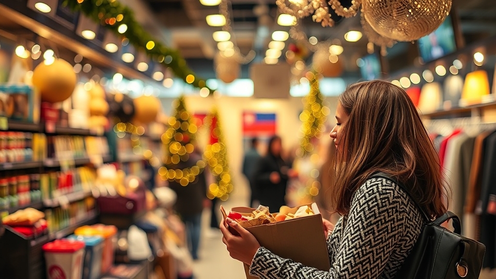 블랙프라이데이 소비 전략 (realistic 스타일)