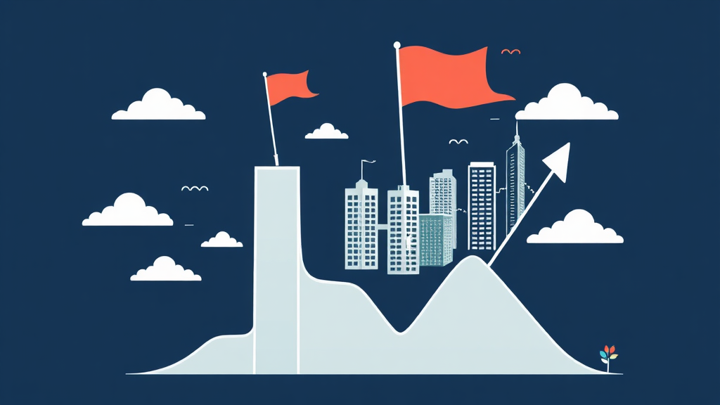 증시 영향 요인 분석 (illustration 스타일)