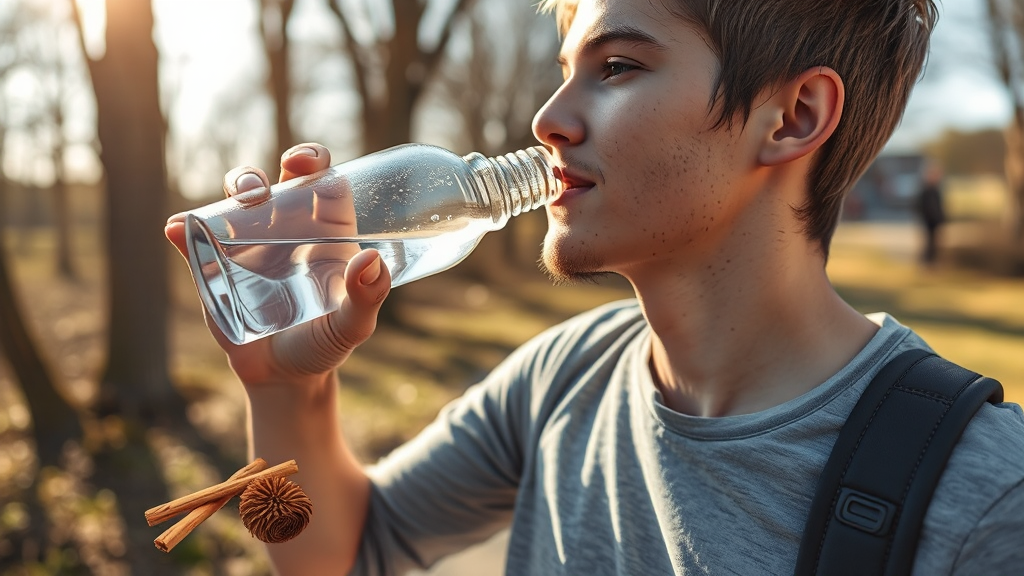 혈당 스파이크 발생 시 대처법 (realistic 스타일)