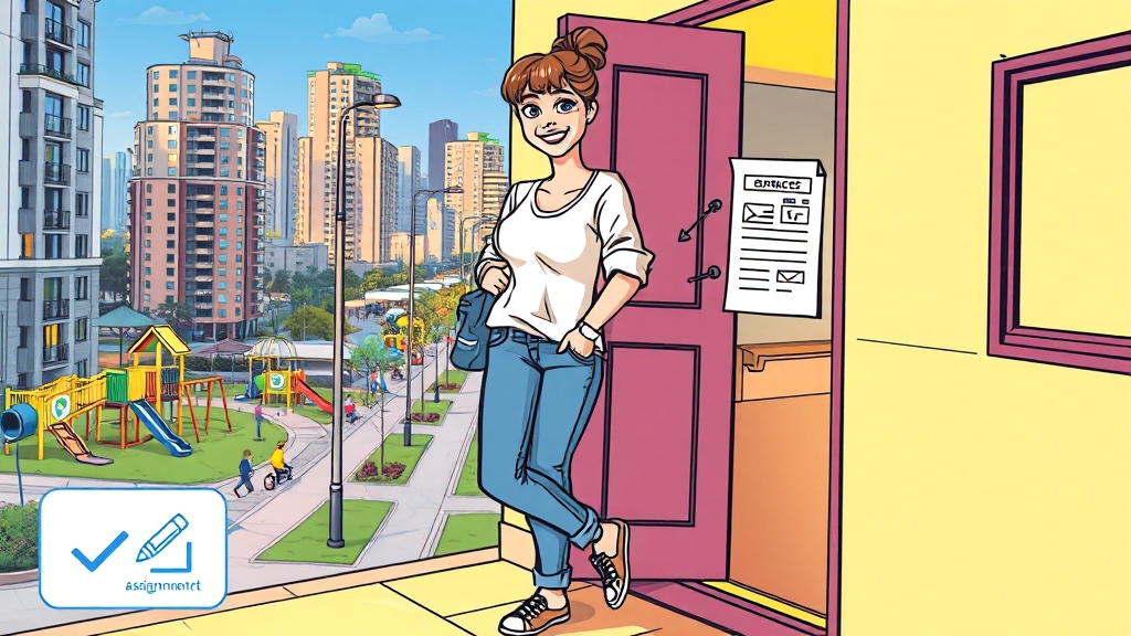 주소 변경 확인 및 부가 서비스 (cartoon 스타일)