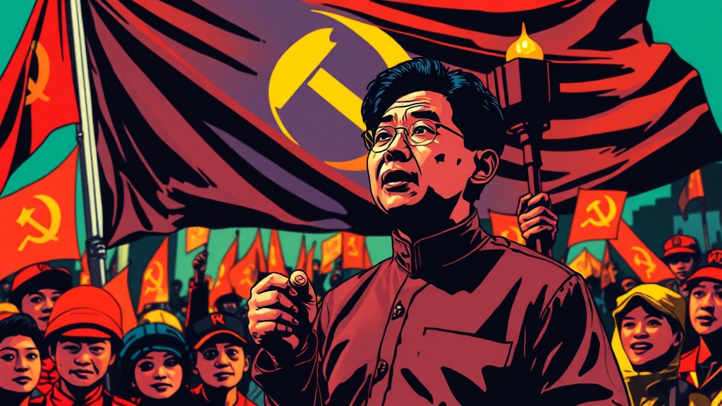 주요 노동 운동 및 정치 활동 (popart 스타일)