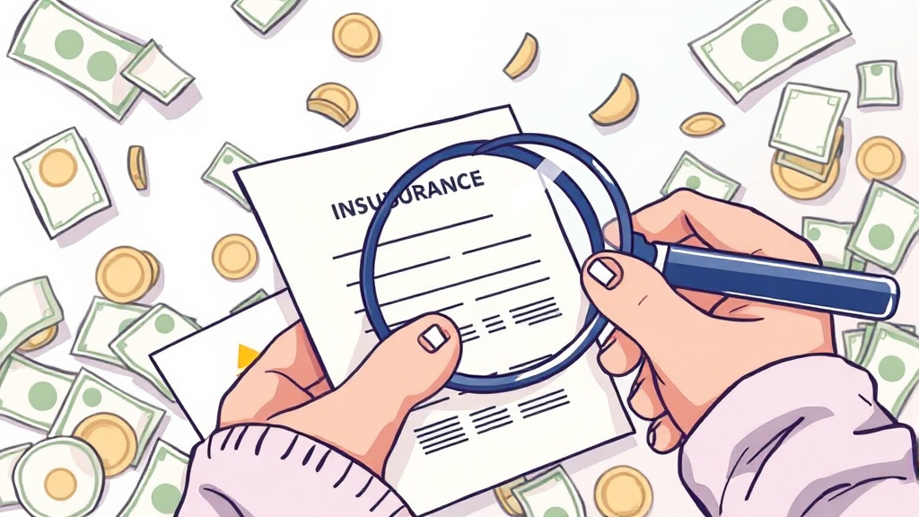 실손보험 청구 시 주의사항 & 꿀팁 (illustration 스타일)