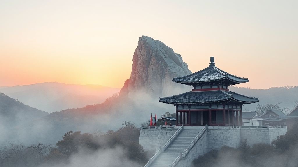 천년 고찰, 부석사 (watercolor 스타일)