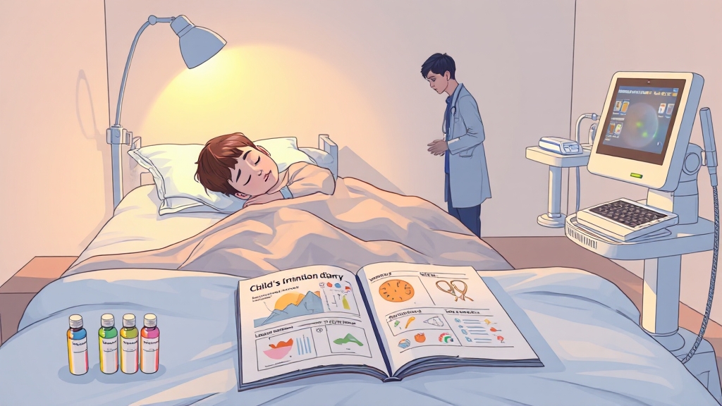 야뇨증 진단 방법 알아보기 (illustration 스타일)