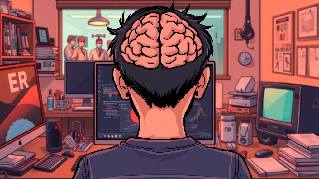 뒷골 땡김 원인 & 증상 (cartoon 스타일)