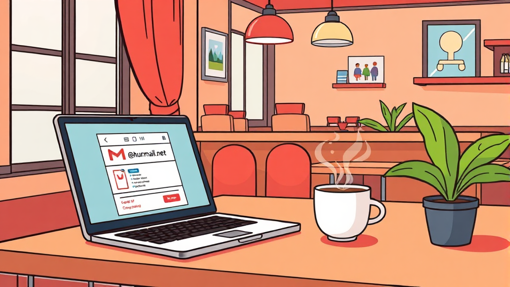 다음 메일 확인법 (cartoon 스타일)