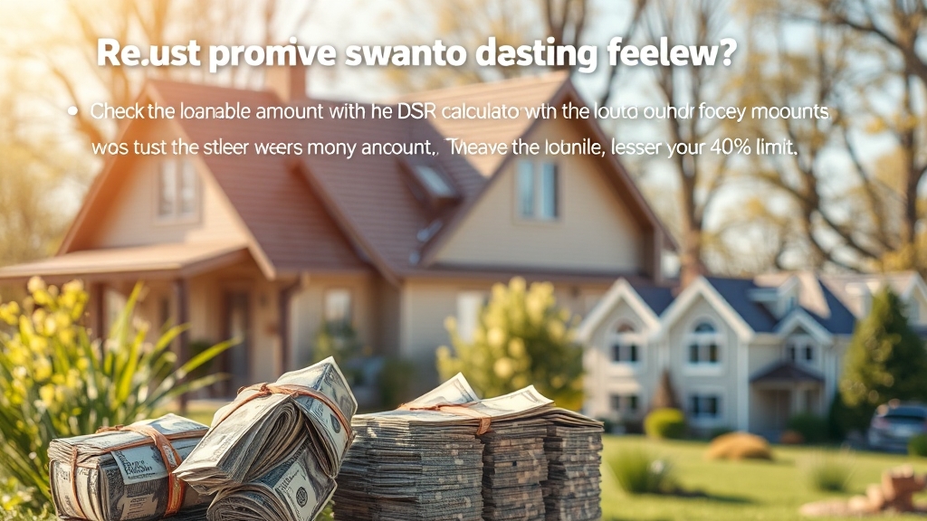 DSR 한도 확인 및 대출 가능 금액 알아보기 (realistic 스타일)
