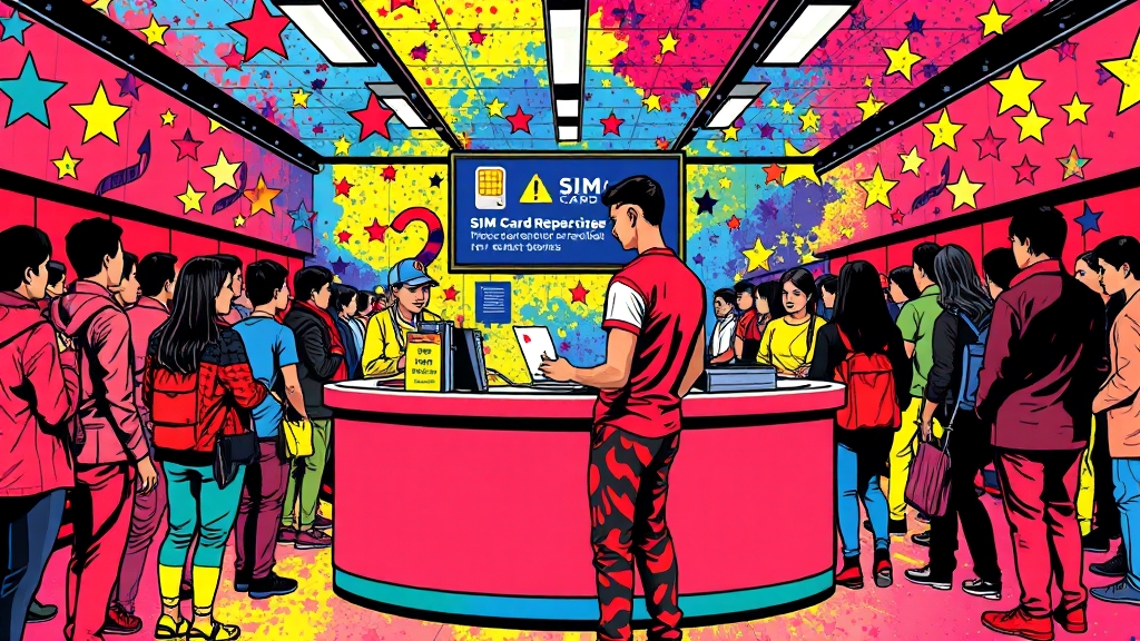 유심 교체 전, 이것만은 꼭! (popart 스타일)