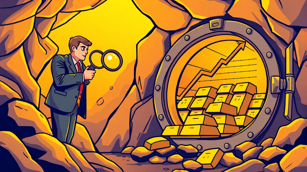 전문가 금 가격 전망은? (illustration 스타일)