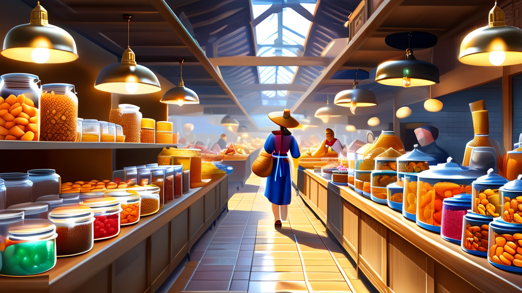 통인시장, 엽전으로 즐기는 특별한 경험 (realistic 스타일)