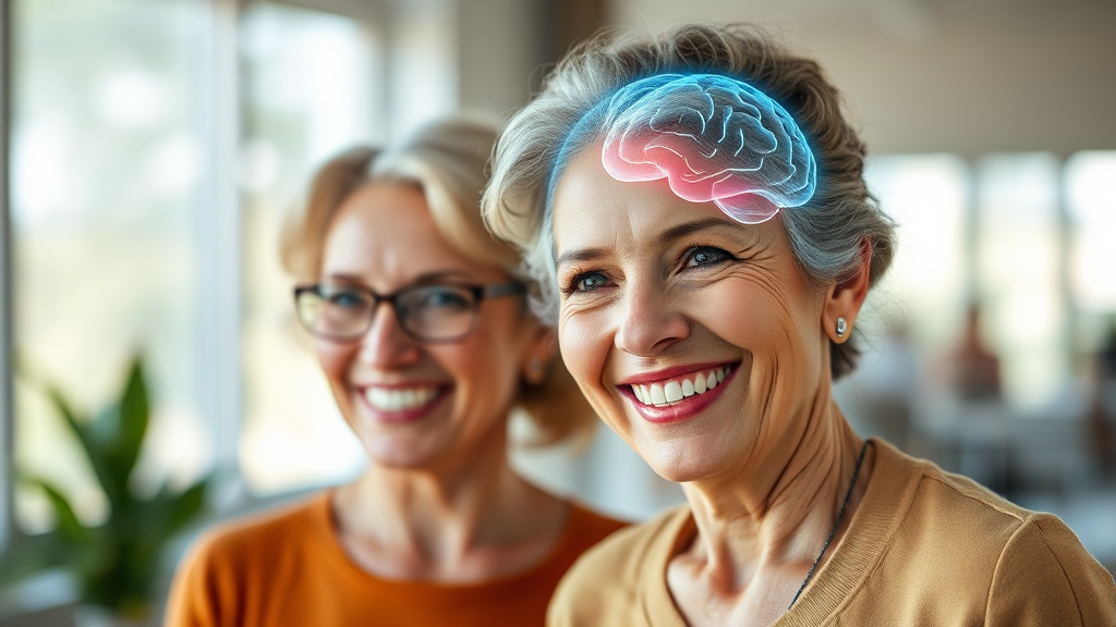 중년 다이어트, 왜 뇌 건강이 중요할까? (realistic 스타일)