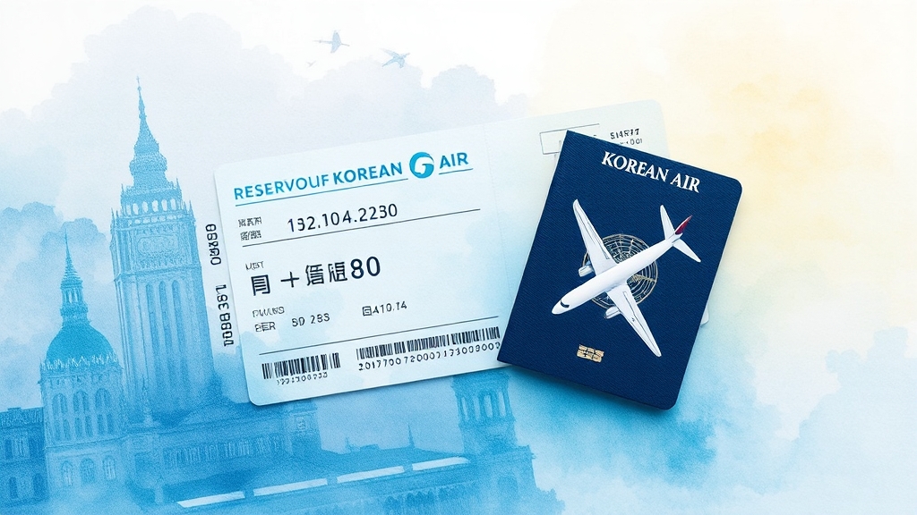 e티켓 발권 및 확인법 (watercolor 스타일)