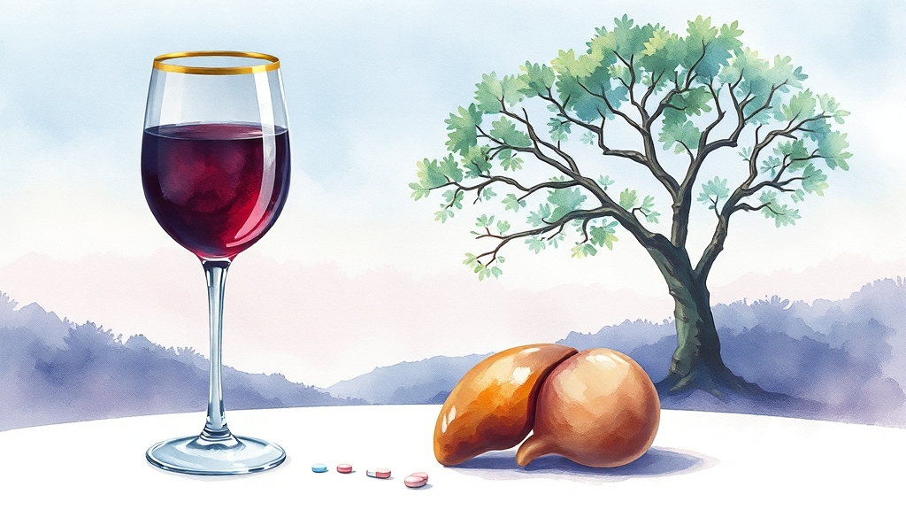 페니실린 + 술 = 💣? (watercolor 스타일)