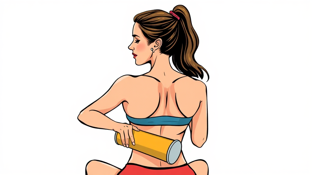 장늑근 증후군에 좋은 스트레칭 및 운동 (illustration 스타일)