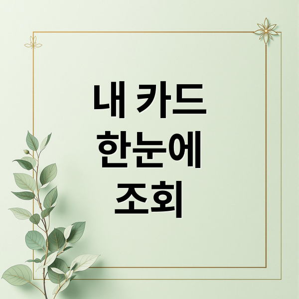내 카드
한눈에
조회 (내 카드 한눈에 전부조회)