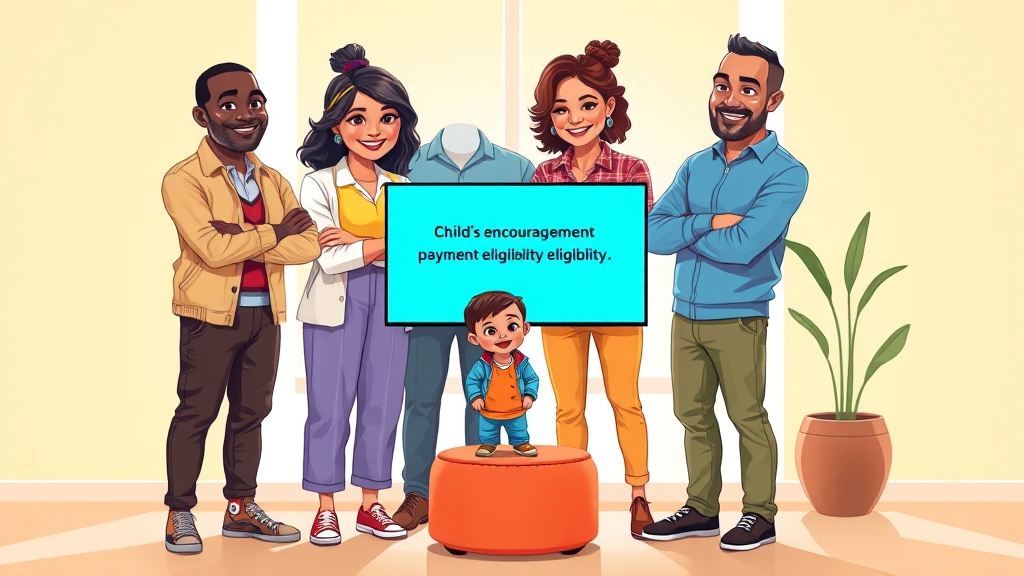 자녀장려금, 대상자인지 확인해 보세요! (illustration 스타일)