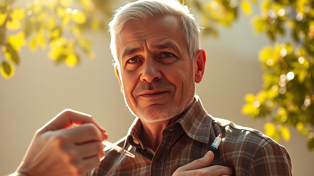 대상포진 예방: 백신과 면역력 (realistic 스타일)