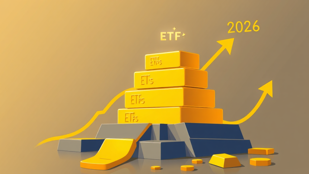 금 ETF 수익률 분석 및 전망 (illustration 스타일)