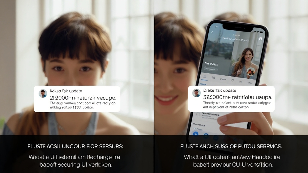 카톡 업데이트, 현명하게 관리하기 (realistic 스타일)