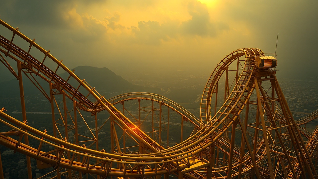 최근 1년간 금값 추이 분석 (realistic 스타일)