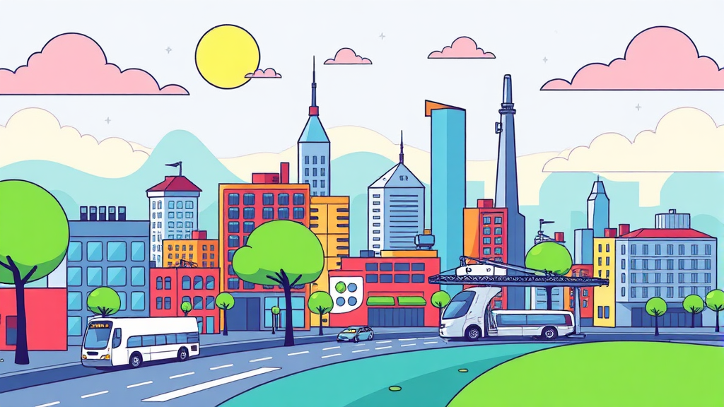 AI 특화도시의 핵심: 인프라 구축과 규제 특례 (cartoon 스타일)