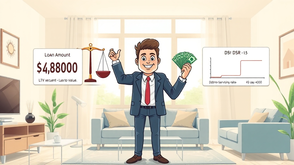 추가 대출 가능성 판단 요소 (cartoon 스타일)