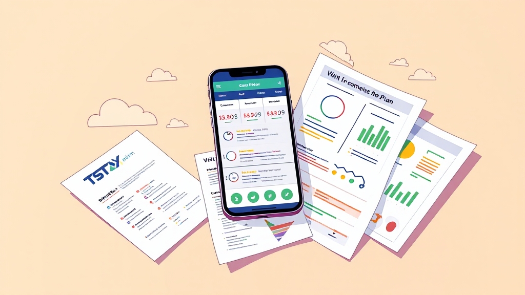 알뜰폰 가입 과정 (illustration 스타일)