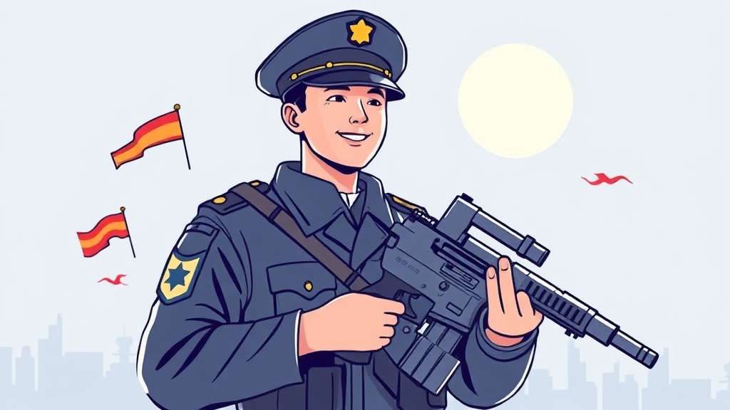 군 복무, 터치 몇 번으로! (illustration 스타일)