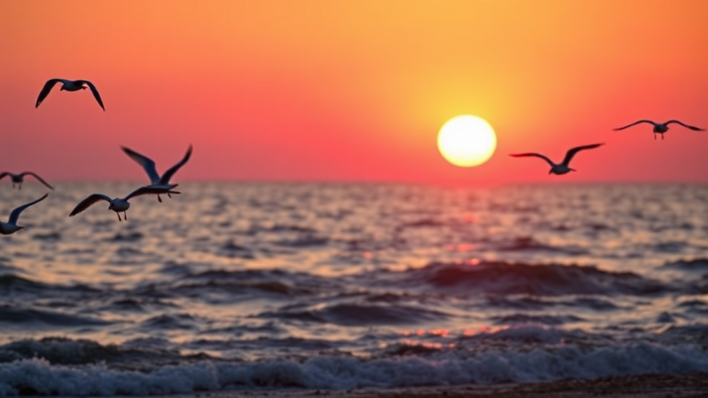 인천 해돋이 명소별 정보 (realistic 스타일)