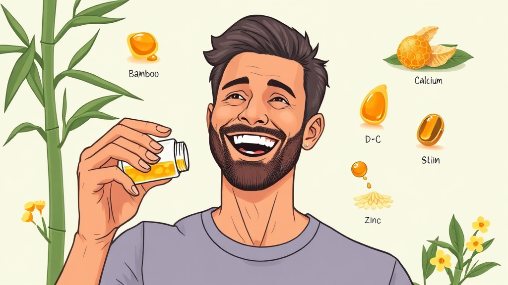 주요 성분과 기대 효과 분석 (illustration 스타일)