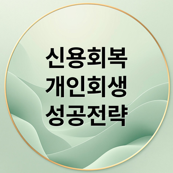 신용회복
개인회생
성공전략 (신용회복위원회 채무조정 개인회생)