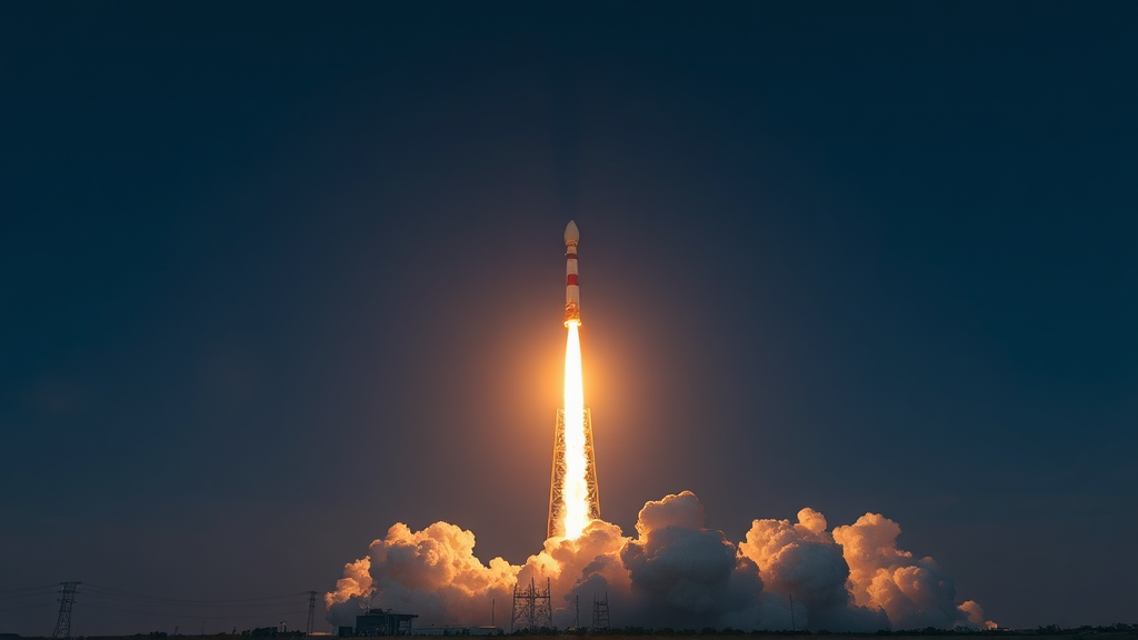 위성 및 부품/소재 관련 기업 (realistic 스타일)