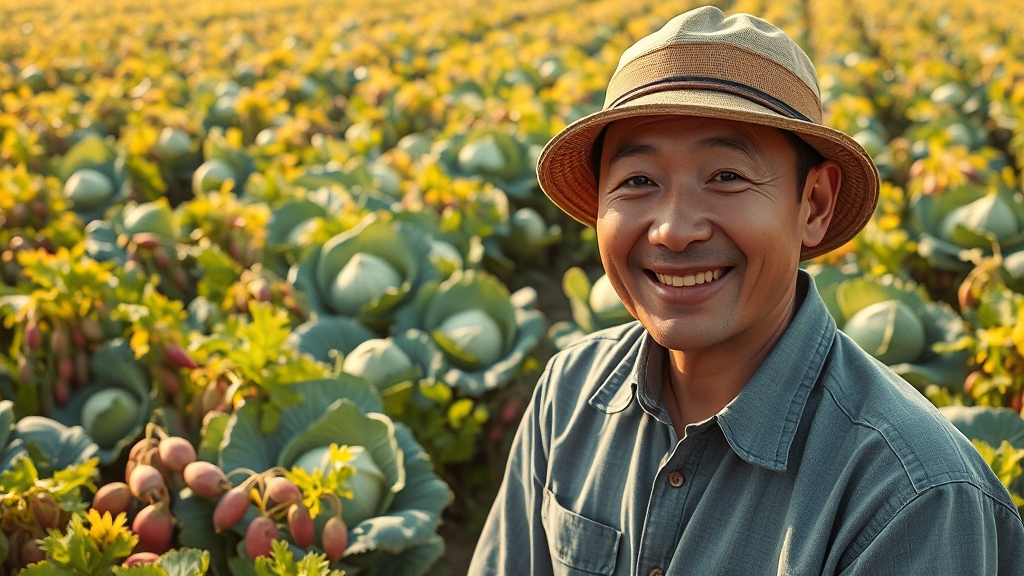김장 채소 수확 시기: 맛있는 김치를 위한 마무리 (realistic 스타일)