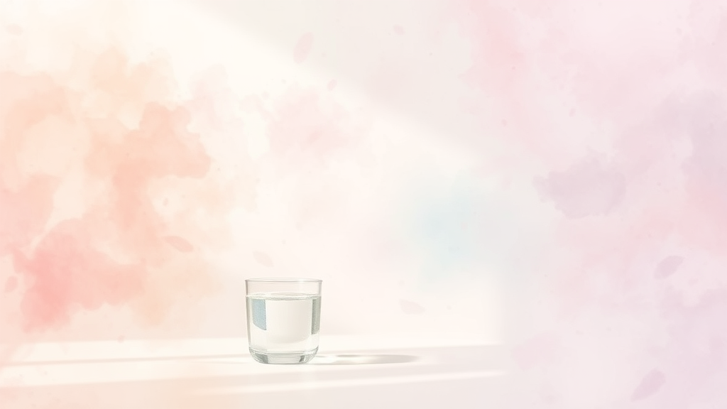 안구건조증에 좋은 생활 습관은? (watercolor 스타일)