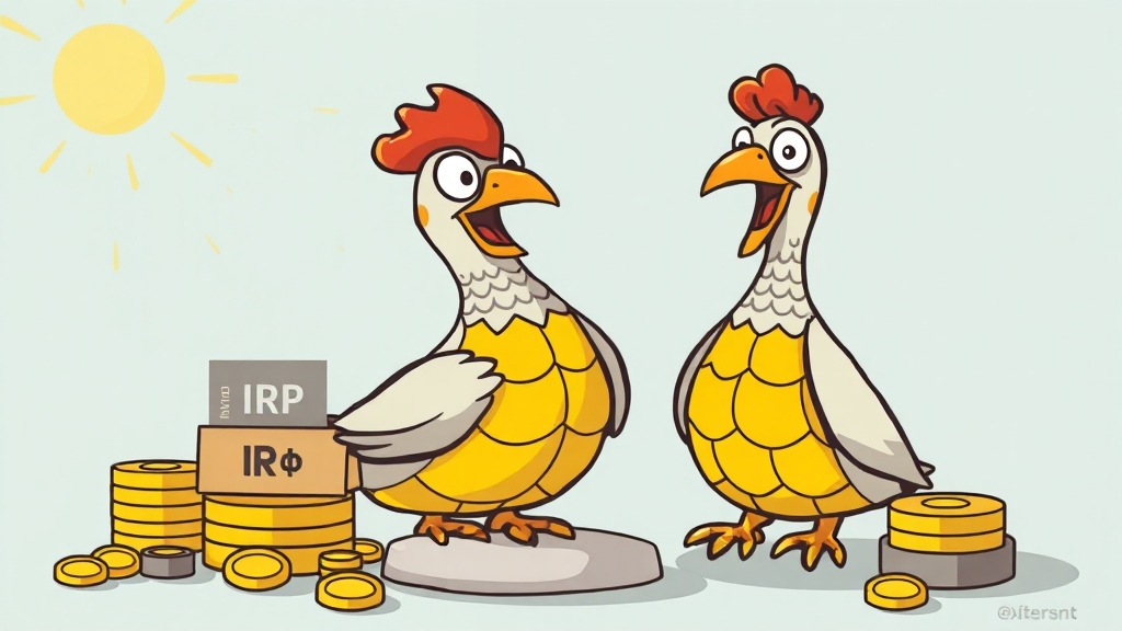 IRP 계좌와의 차이점 (cartoon 스타일)