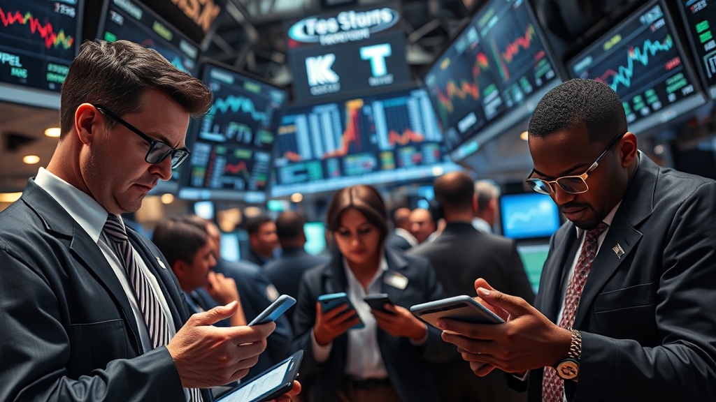 주요 기업 및 업종별 동향 (realistic 스타일)